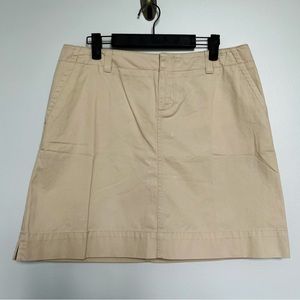 Lilly Pulitzer Snappy Skirt in Parchment Size 8 NWT